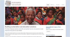 Desktop Screenshot of mandelainstitute.org.za